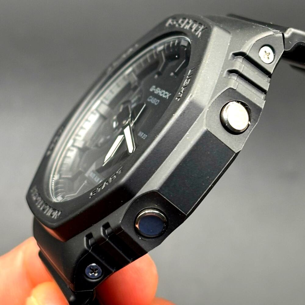 Casio G-Shock GA-2100-1A1 Monochrome Black Carbon Core Guard CasiOak Watch NIB - Picture 6 of 17